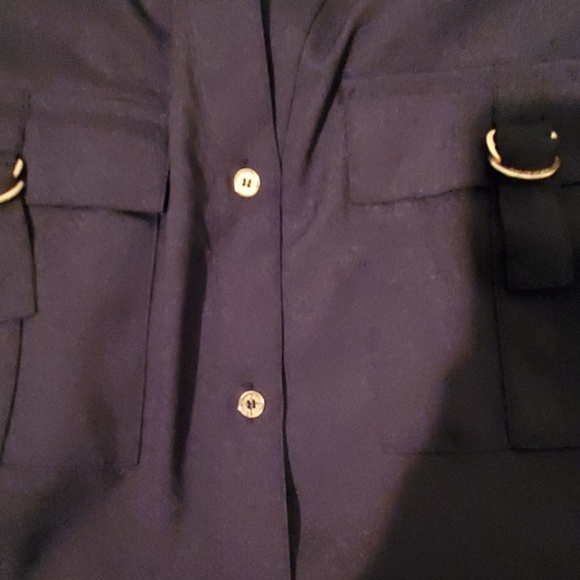 NWT Calvin Klein Button Front Blouse Womens Medium - Picture 7 of 7